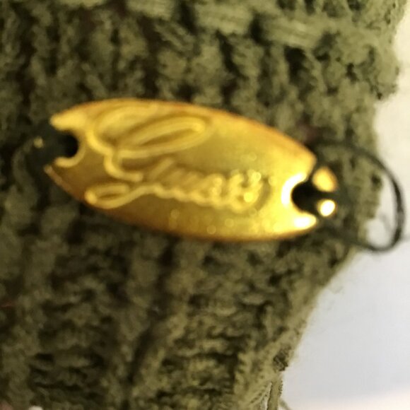 Esprit Olive Green Sleeveless Cowlneck Fringe Front Knit Top Size XL - Picture 12 of 13